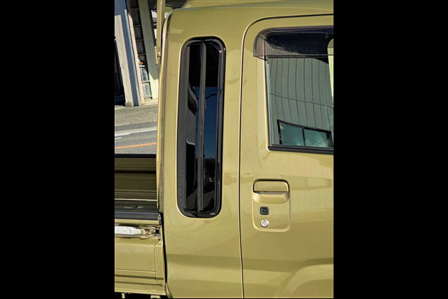 Macs Corporation Ｓ500 M/C リアサイドウィンドウガーニッシュ for ハイゼット S500 前期 ジャンボ車用