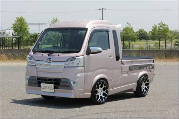 AERO OVER | サイドデカール(トラック/ジャンボ用/カラー：ガンメタリック) for ハイゼット S500P/S510P