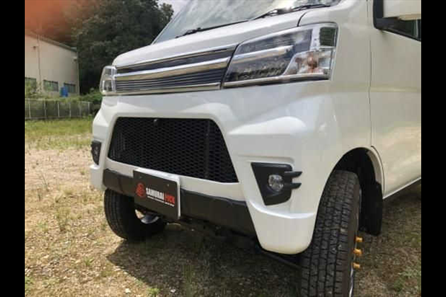 SAMURAI PICK(但東自動車) フロントエアロバンパー FRP製 未塗装 for ハイゼット S321W/S331W 〜R3年11月（R3年12月〜のモデルチェンジ車両には取付不可）