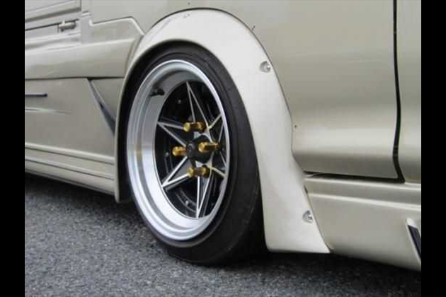 はろーすぺしゃる ジャンボブリスターフェンダーキット用フロントワークスフェンダー for ハイゼット S201P/S211P 後期 ジャンボ
