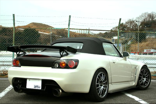 amis S2000リアバンパー　FRP　黒ゲルコート for AP1/2 S2000