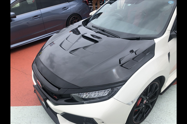 amis FK8 シビックタイプR カーボンボンネット for FK8 シビック TypeR