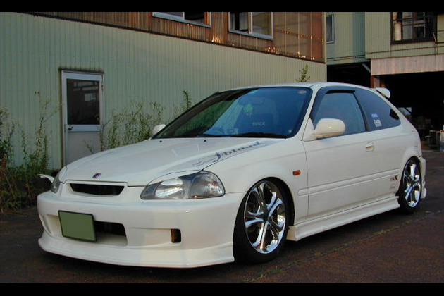 J-BLOOD フロントバンパースポイラー FRP（EK3ドア） for シビック EK-9 前期