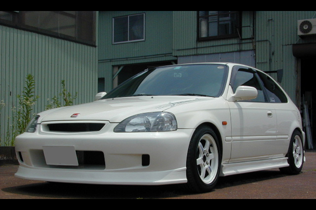 J-BLOOD フロントバンパースポイラー ソフトFRP（EK3ドア） for シビック EK-9 後期