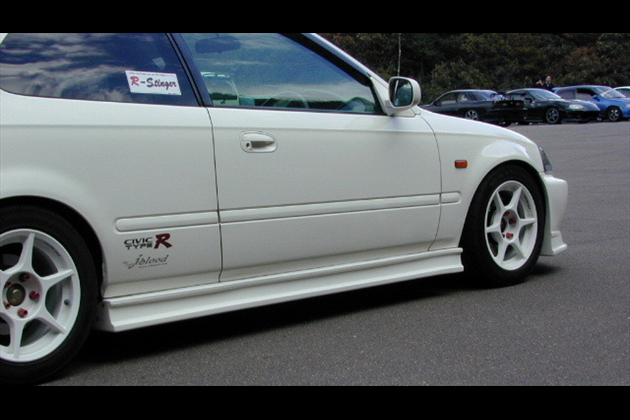 J-BLOOD サイドステップ ソフトFRP（EK3ドア） for シビック EK-9 前期/後期