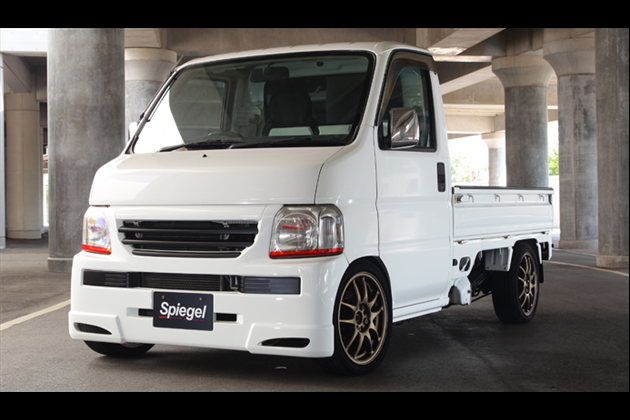 Spiegel Artista フロントバンパースポイラー T-3M [ARHM1-FB-1] 未塗装 for アクティ HA6/HA7