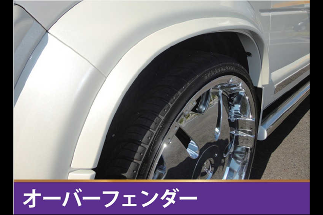 オカダエンタープライズ オーバーフェンダー FRP未塗装 for クロスロード RT系