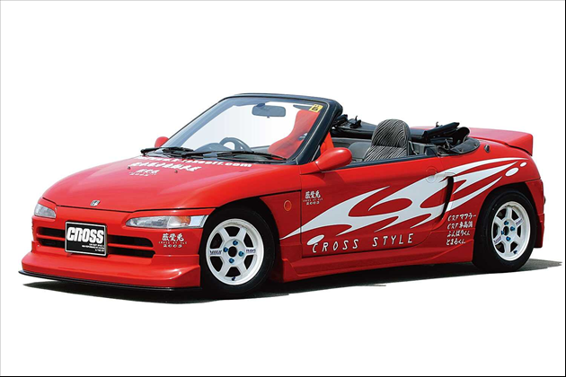 TAKE OFF フロントリップスポイラー＆サイドステップ＆リアアンダースポイラーセット FRP製ゲルコート仕上げ 塗装無し for ビート PP1