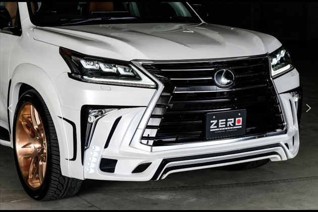 ZERO DESIGN Fr ハーフスポイラー（5連LED付） for URJ201W LEXUS LX