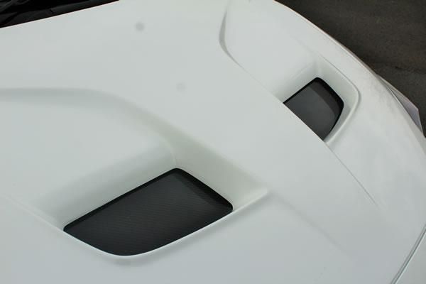 GARAGE VARY AXELA(BM) M/C後 ボンネット用レインガード(FRP+カーボン)