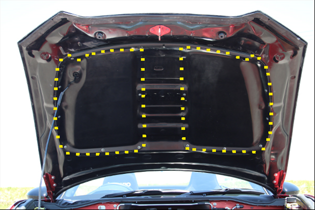 GARAGE VARY CHARGE SPEED BOTTOM LINE ボンネット専用 ボンネットレインカバー for ND ロードスター