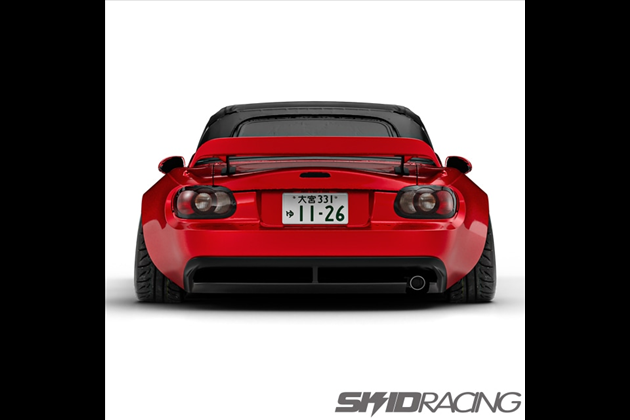 SKID RACING NB ロードスター リア スポイラー ウィング ダックテール for NB ロードスター