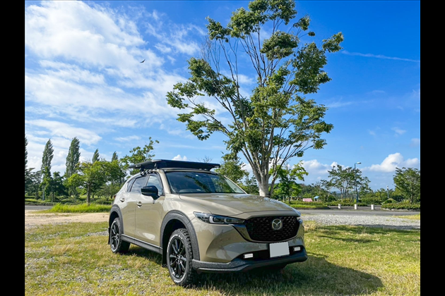 HM RACERS LINE-X塗装済・純正OPフロントリップスポイラー for CX-5 KF5P/KF2P/KFEP