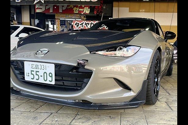 LEG MOTOR SPORT クラブスポーツ フロントリップディフレクター (CFRP/クラブスポーツフロントリップスポイラー装着車) for ロードスター ND