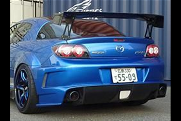 LEG MOTOR SPORT クラブスポーツ リアデュフューザーバンパー （FRP） for RX-8 SE3P 後期