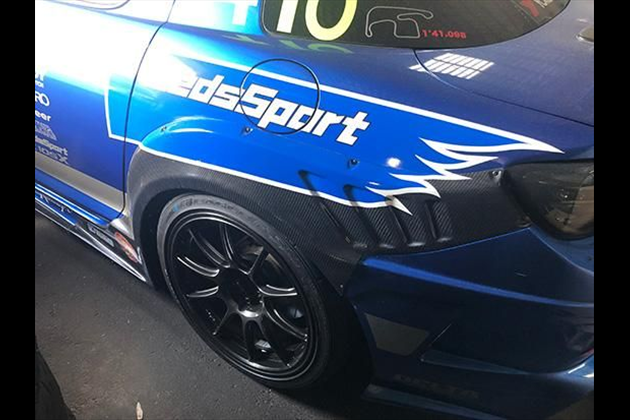 LEG MOTOR SPORT クラブスポーツ WTACリアワイドフェンダー FRP （LEG サイドステップVer2+リアデュフューザーバンパー装着車専用） for RX-8 SE3P