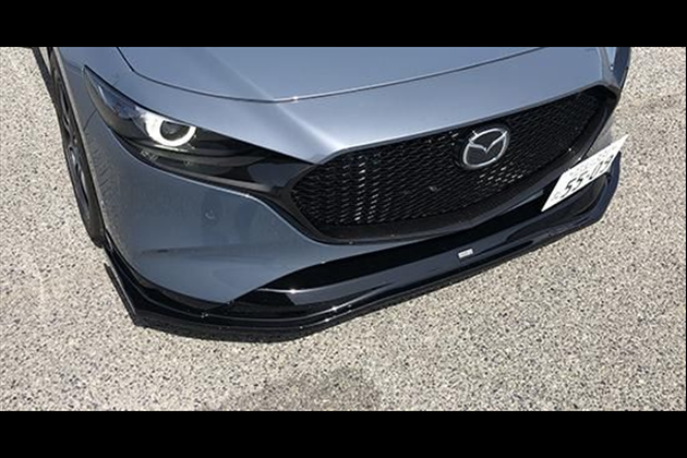 LEG MOTOR SPORT クラブスポーツ フロントリップスポイラー TCR（無塗装品） for MAZDA3 FASTBACK