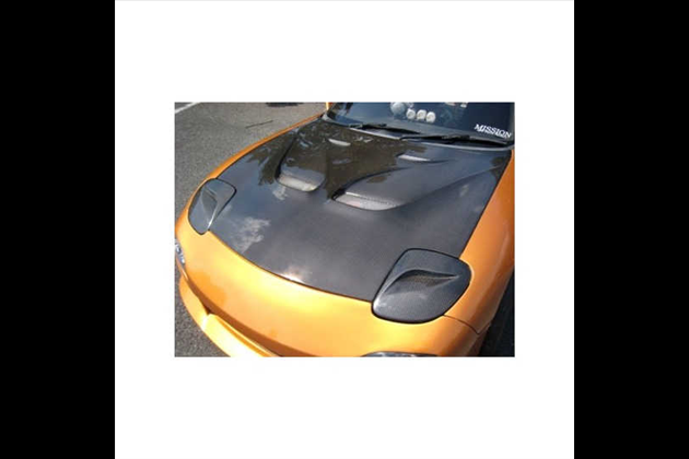 MISSION エアロボンネットカーボン製 エアロパーツ for アンフィニRX-7 FD3S