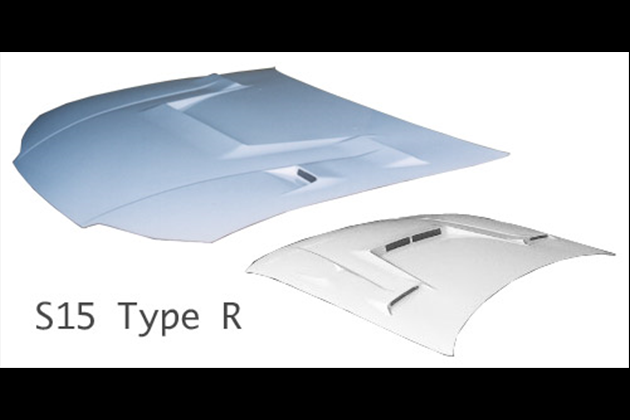 STOUT エアロボンネット S15 Type R for S15 シルビア