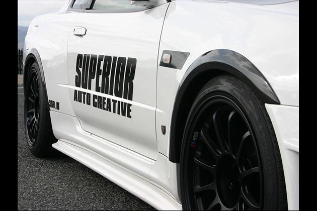 SUPERIOR カーボンフェンダーカバー for R34 スカイライン GT-R