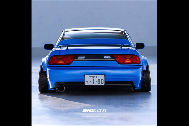 SKID RACING リア スポイラー ウィング ダックテール for S13 180SX