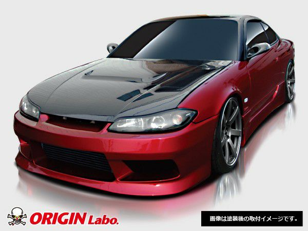 ORIGIN Labo. シングルダクト +20mm フロントフェンダー 左右セット for S15 シルビア