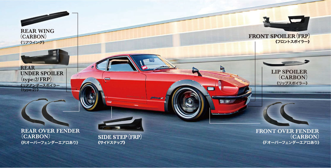 SPEED FORME FULL BODY KIT 1 for S30 フェアレディZ