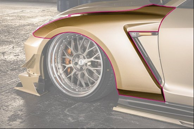 Kuhl Racing 35R-MY24EDITION フロントフェンダー for R35 GT-R