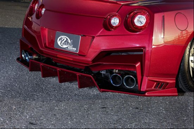 Kuhl Racing Ver4 35R-GTⅡR35GT-R　スラッシュカット4テールマフラー130Φ for R35 GT-R