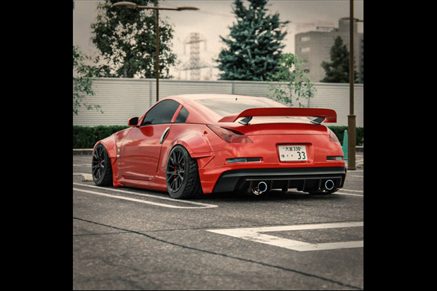 SKID RACING z33 フェアレディZ リアバンパー ハーフ for Z33 フェアレディZ