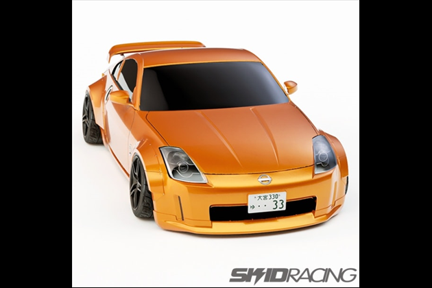 SKID RACING Z33 ワイドフェンダー 前後セット フロント 30ミリ リア 65ミリ ノーマルバンパー対応 フェアレディZ FRP for Z33 フェアレディZ