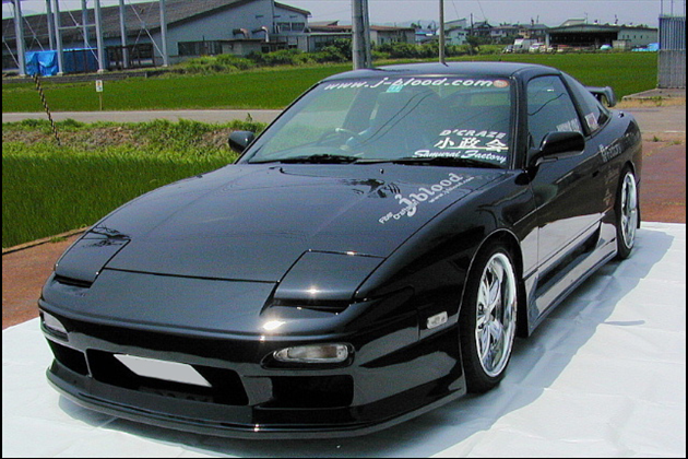 J-BLOOD フロントバンパースポイラー FRP for 180SX S13 前期/中期/後期