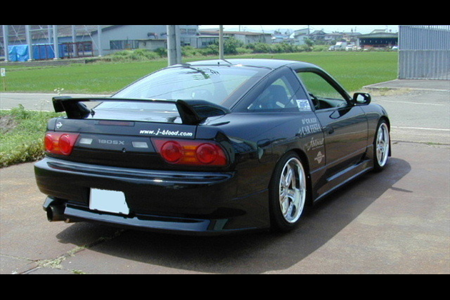 J-BLOOD リアバンパースポイラー ソフトFRP for 180SX S13 前期/中期/後期