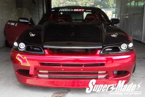 SuperMade ＧＴジェントルマン Ｓ１５用レーシングヘッドライトカバー 左右セット(ＬＥＤライトセット) for シルビア S15