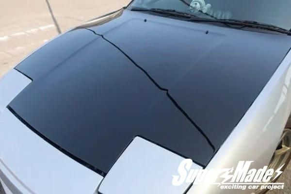 SuperMade １８０SX用 純正形状カーボンボンネット for 180SX