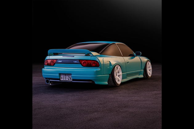 SKID RACING リア ワイドフェンダー for 180SX
