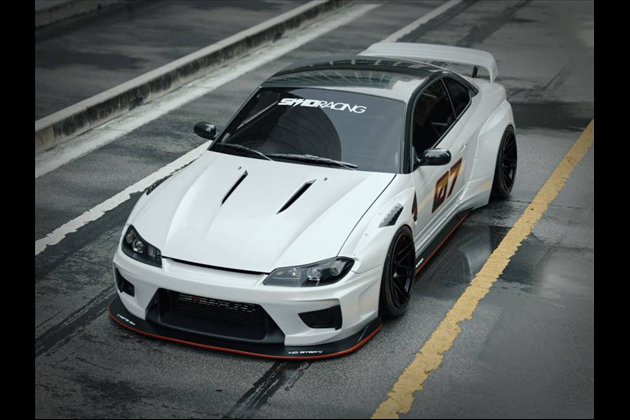 SKID RACING フロント ディフューザー ボディキット専用 FRP for シルビア S15