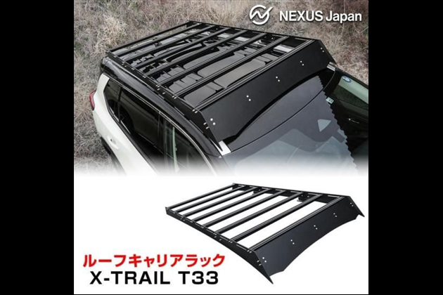 NEXUSJapan 新型 T33系 パーツ ルーフラック ルーフキャリア アルミ製 大容量 ルーフバスケット 外装 ドレスアップ カスタム アクセサリー オフロード 西濃 for エクストレイル T33 / SNT33 X e-4ORCE / エクストリーマーX AUTECH / AUTECH e-4ORCE ルーフレール標準装備車のみ取付可能