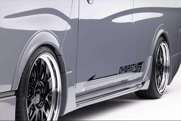 Dynasty EXIST 20mm幅20mmダウンフェイスオーバーフェンダー for キャラバン E26系 3型 スーパーロングワイドボディ4D用