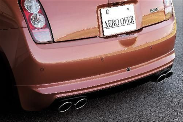 AERO OVER 用/リアスタイリッシュハーフスポイラーfor マーチ K12 後期