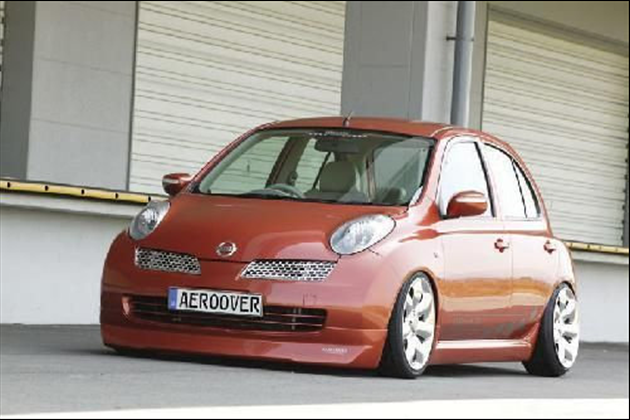 AERO OVER 用/フロントスタイリッシュハーフスポイラーfor マーチ K12 前期