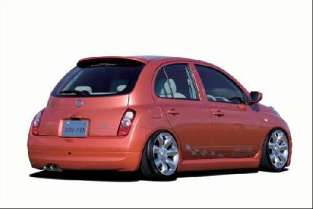 AERO OVER ( 中期) 用/リアスタイリッシュハーフスポイラーfor マーチ K12 中期モデル