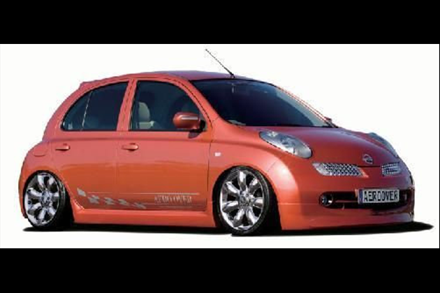 AERO OVER 用/フロントスタイリッシュハーフスポイラーfor マーチ K12 中期