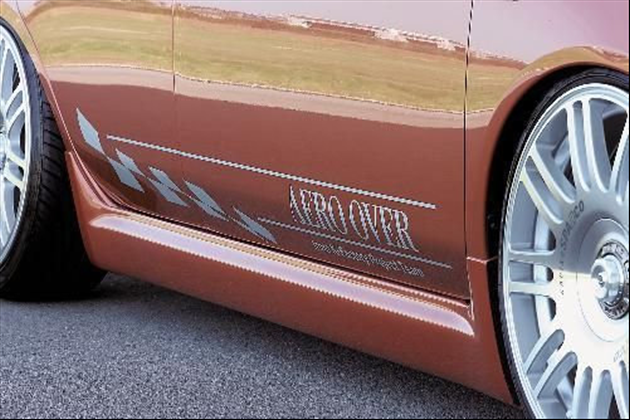 AERO OVER 5ドア車用/スタイリッシュサイドスカートfor マーチ K12 前期・中期・後期