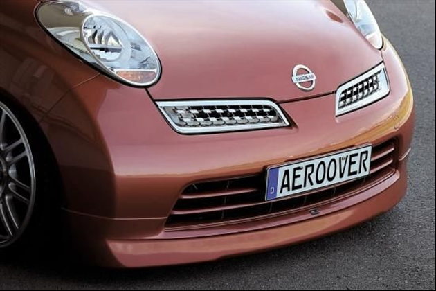 AERO OVER 用/フロントスタイリッシュハーフスポイラーfor マーチ K12 後期