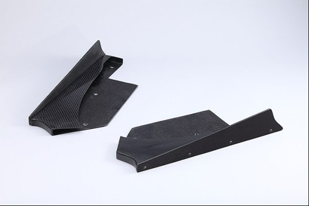ドゥーラック フロントリップスポイラー用 ADDフィン カーボン for GT-R R35