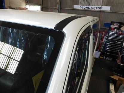 350 MOTORING カーボンルーフレール for キャラバン NV350 H24/6～現行 標準ボディ
