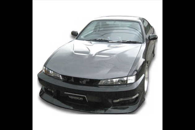 MISSION エアロボンネット FRP タイプ2 エアロパーツ for シルビア S14 後期