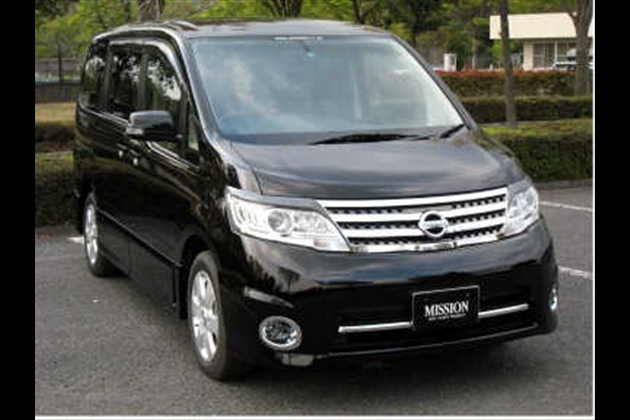 MISSION アイライン FRP エアロパーツ for セレナ C25 後期 プロジェクターヘッドライト装着車