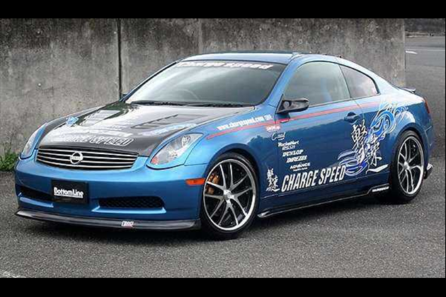 CHARGESPEED ボトムライン 3点セット FRP製 for スカイライン CPV35 前期 クーペ